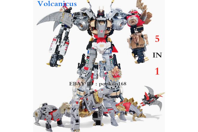 New BPF Volcanicus Dinobot 5 In 1 Power of the Primes Action Figure 13" Toys