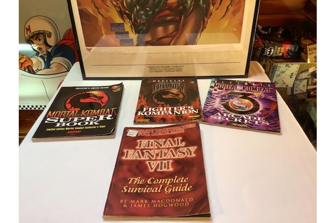 Vintage Mortal Kombat Super Book1994, Mortal Kombat Fighters Kompanion 1996, Mor