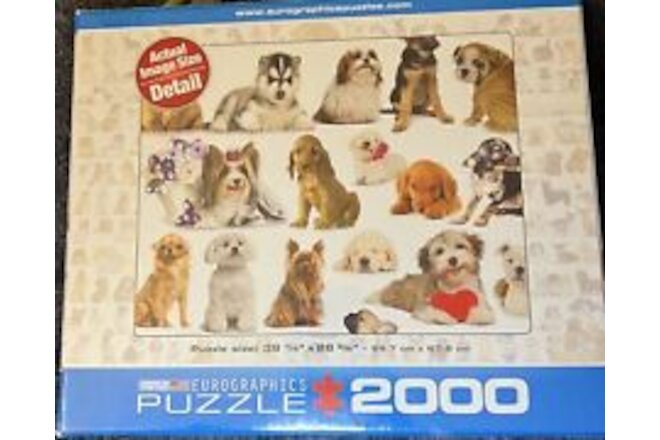 The World of Dogs Eurographics 2000 Piece Jigsaw Puzzle NIB Sealed