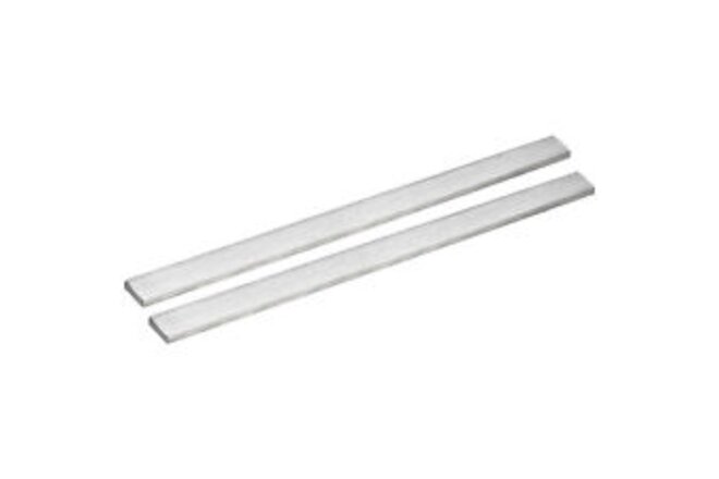 2pcs Stainless Steel Flat Bar Brushed Finish Trim Strips Sheet 1/8"x25/32"x12"