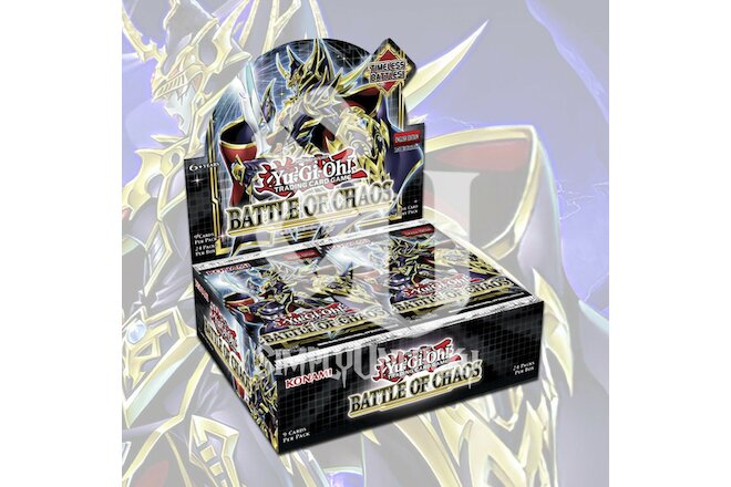 YuGiOh BATTLE OF CHAOS Booster Box 24 Packs | FACTORY SEALED! PRESALE 02/11/22