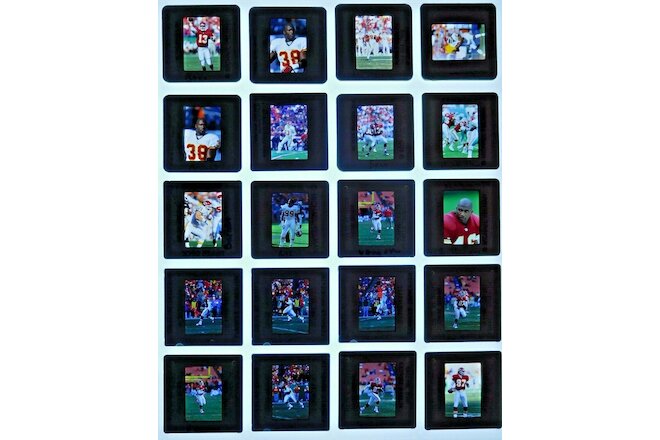 JT18-6 1990s NFL Kansas City Chiefs Andre Rison Bono (100pc) ORIG 35mm Slides