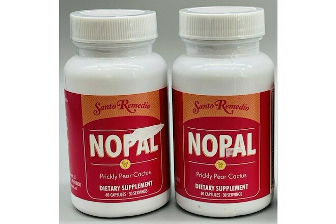 Dr. Juan Santo Remedio Nopal Prickly Pear Cactus 60 Capsules 2PK Exp 11/23+
