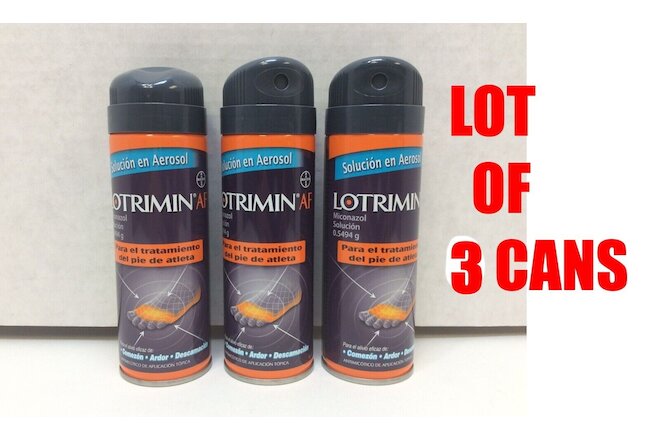 Lotrimin AF Anti-Fungal Clinically Proven To Cure Athlete's Foot, 06/23 LOT OF 3