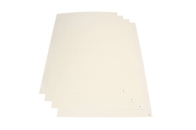 BISupply | Tacky Mat Floor Sticky Mats for Construction 120 Large Sheets White