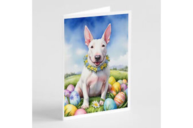 English Bull Terrier Easter Egg Hunt Cards Envelopes Pack of 8 DAC5019GCA7P
