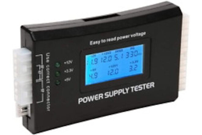 Power Supply Tester PC Computer LCD 20/24 Pin 4 PSU ATX BTX ITX SATA HDD