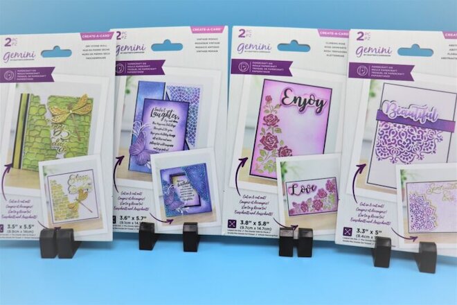 NEW gemini Create a Card Textured Corner Dies by Crafters Companion