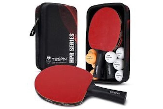 Ping Pong Paddles Set of 4 - Hi Performance Table Tennis Paddles - 8 x 3 Star...