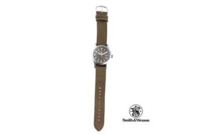 Smith & Wesson Military Watch luminous OD face water resistant extra bands