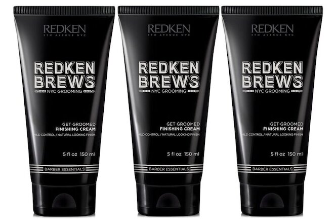 Redken Brews Get Groomed Finishing Cream 5 oz pack of 3