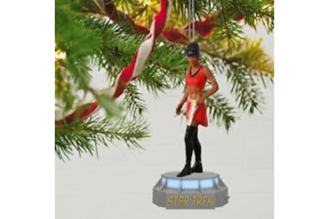 STAR TREK "Mirror, Mirror" Lt. Uhura Ornament w/Light & Sound INTERACTS w/TOPPER