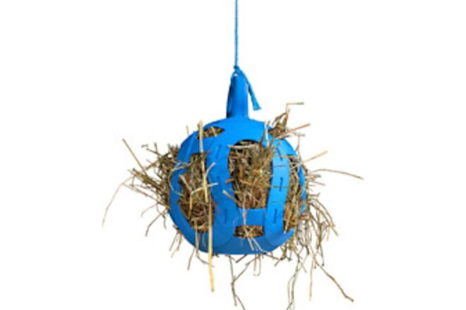 Jolly Hay Ball Stall Toy for Horses 8 Blue
