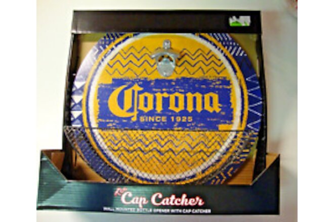 NEW The Cap Catcher CORONA  Wall Mounted Bottle Opener With Cap Catcher