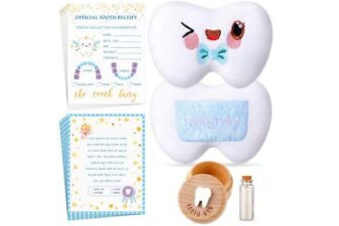 23 Pcs Tooth Fairy Kit Include Plush Tooth Fairy Pillow for Girls and Boys Wo...