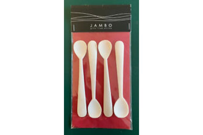 Cow bone spoons (4) handmade in South Africa - new in original packaging