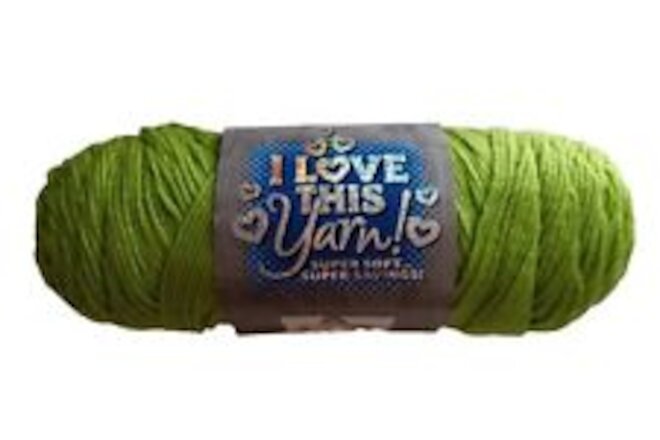 Hobby Lobby I Love This Yarn Limelight #788 Bright Green Acrylic 1 Skein New
