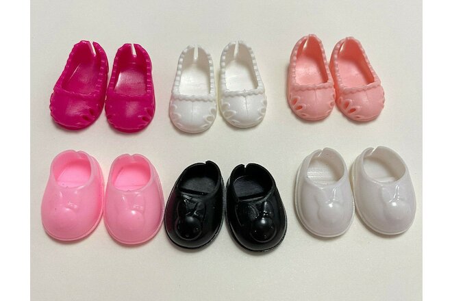 20 pairs Multicolor doll shoes For Kelly 6 in （Shoe length: 2.6CM longX1.5CM）