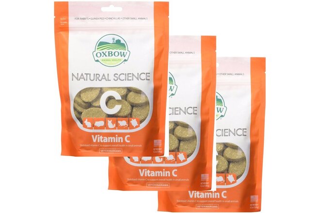 (3 Pack) Oxbow Natural Science Small Animal Vitamin C Supplement - 60 count