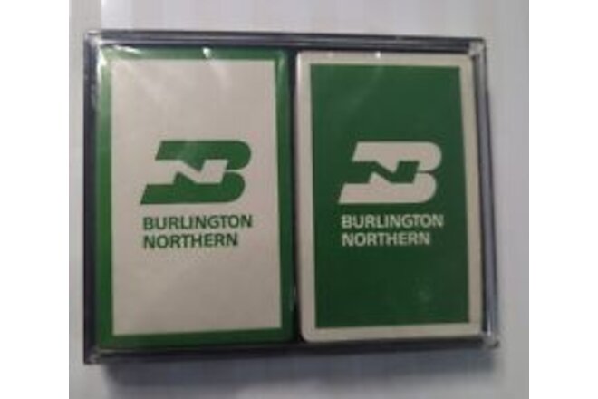 VTG Burlington Northern Lot Of 2 Sealed Decks Playing Cards