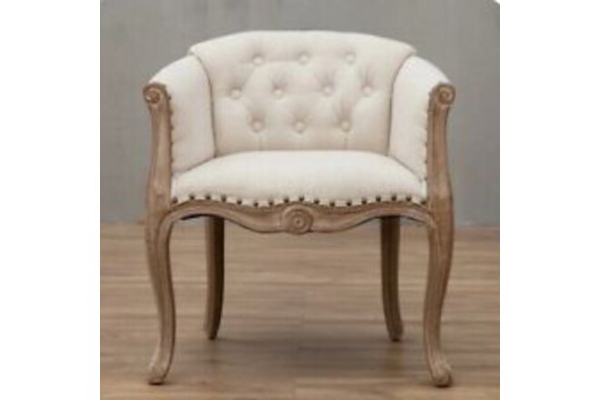 Solid Wood Antique Inspired Leisure Chair With Handrails