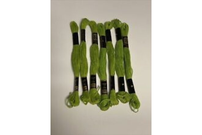 Janlynn Lot of 7 Embroidery Floss Green Number 167 Plants Leaves New