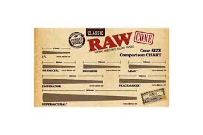 75 Count RAW Classic 98 Special Size Pre-Rolled Cones! FAST Shipping 🚚💨📦