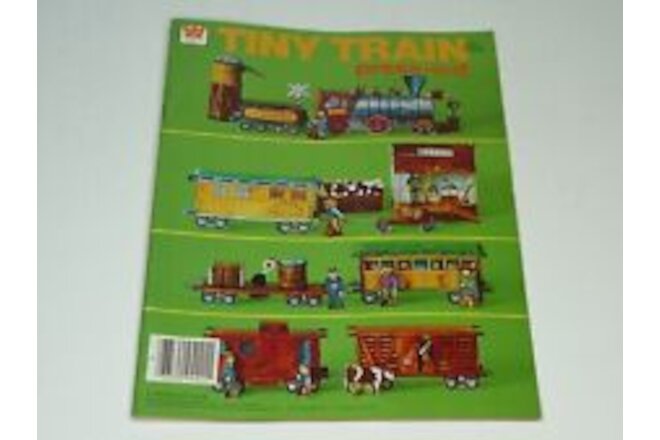 Whitman Tiny Train Press Out Foldable Train Book 1975 No. 1919 New Unpunched