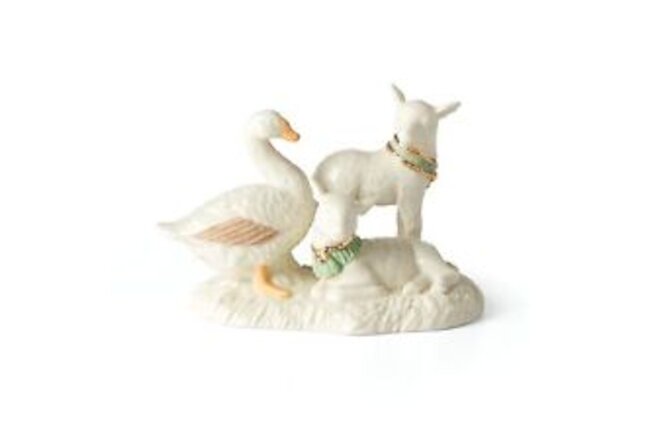 Lenox First Blessing Lambs & Goose Figurine 0.57 Multi