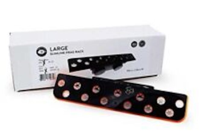 Large Slimline Orange 13 Hole Magnetic Frag Rack w/Frag Lock | Acrylic Plugs