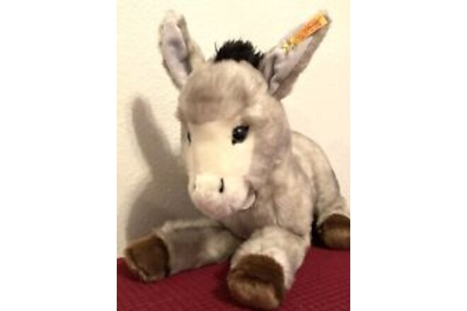 NEW Steiff 33cm ISSY DONKEY Plush Mule Stuffed German Toy w/All Tags #067457