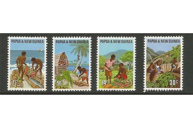 PAPUA NEW GUINEA, 1971 INDUSTRIES (4), S.G No 204-207 MNH**