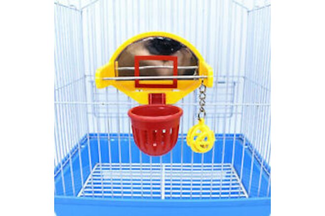 Bird Training Basketball Stacking Foraging Toy Parakeet Chicken Cage Toy US