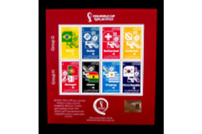QATAR NEW RARE (4) MNH 2022 DELUXE FIFA WORLD CUP QATAR 2022 (4)X4=32 IN TOTAL