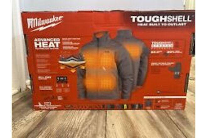 Milwaukee M12 Heated Toughshell Jacket for Men Sz Large Gray 204B-21L New In Box