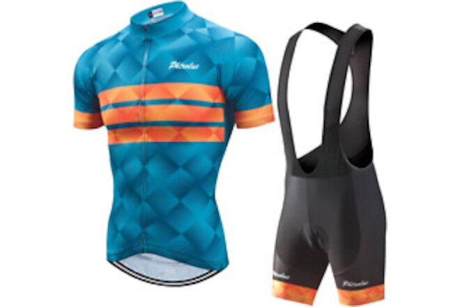 Cycling Kits for Men Cycling Jersey Set Uniform Clothes Bike Bicycle Shirt+3D Ge