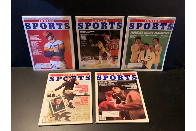 15 issues of Inside Sports Magazine 1980-90 includes Charter Issue