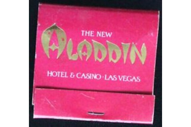 Aladdin Hotel and Casino Las Vegas Nevada MatchBook Unused Unstruck