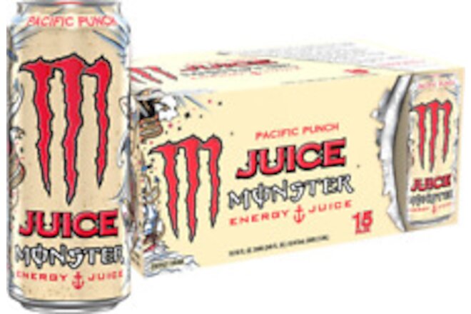Monster Energy Juice Monster Pacific Punch, 16 Ounce Pack of 15