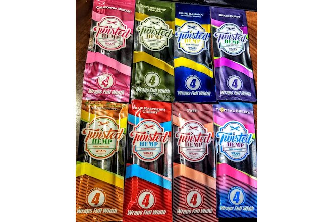 Twisted Flavored Herbal Wraps Variety Sampler 8/4ct Packs
