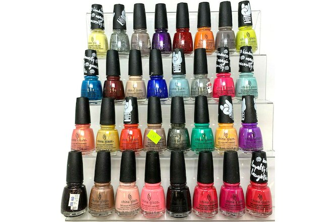(50) China Glaze Nail Polish Lacquer w/ Hardeners Wholesale Bulk Assorted Colors