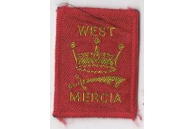 Vintage West Mercia Jamboree Red Crown Patch RED Bdr. [INT881]