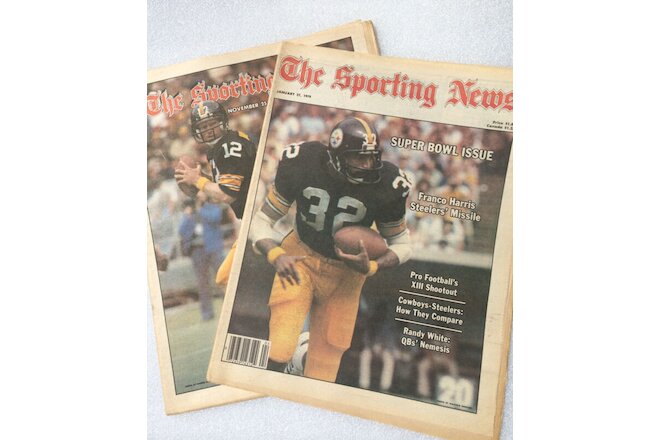 The Sporting News TSN Steelers 78 Franco Harris Super Bowl 79 Terry Bradshaw HOF