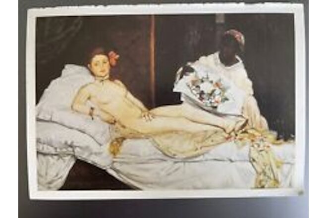 POSTCARD UNPOSTED IMPRESSIONISTS- EDOUARD MANET (1832-1883)- OLYMPIA, 1863