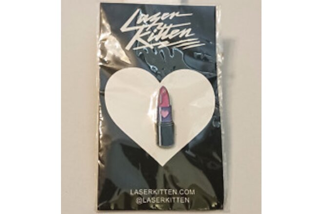 Laser Kitten Lipstick Pin