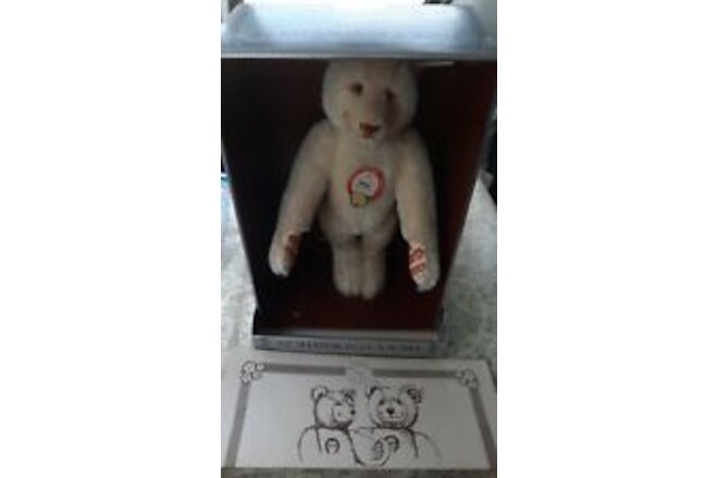 DICKY STEIFF BEAR 1992 REPLICA -#347 OF 9000-MINT PAPERS NEVER TAKEN OUT OF BOX
