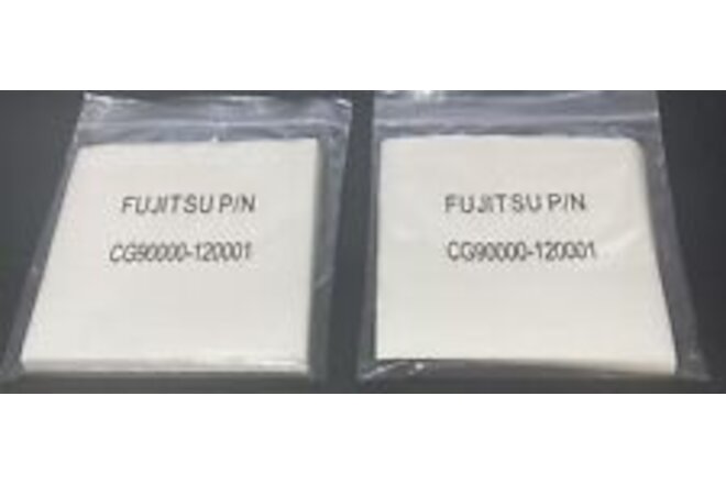 Lot of 2 Package of Fujitsu Cleaning Sheets CG90000-120001 For Scanners