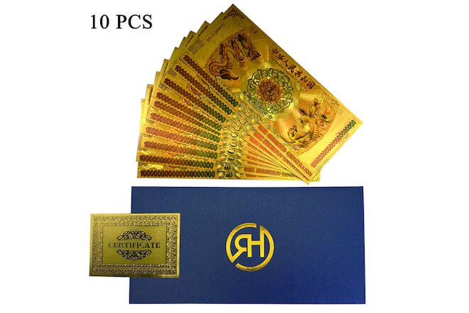 10pcs/lot One Hundred Quintillion Chinese Dragon and Phoenix Banknote for gifts