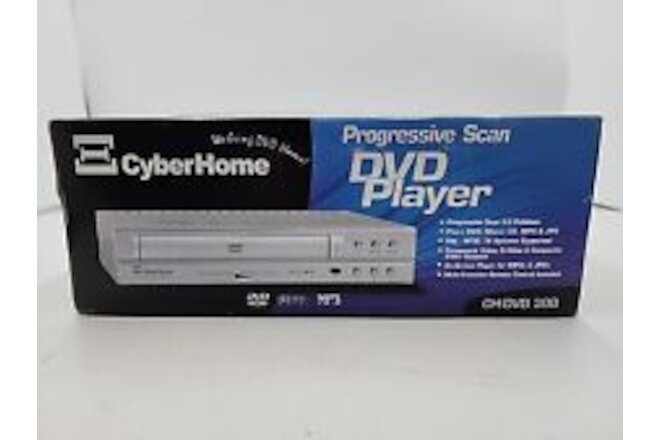 CyberHome CH-DVD 300 Progressive Scan DVD Player Silver Sealed NOS