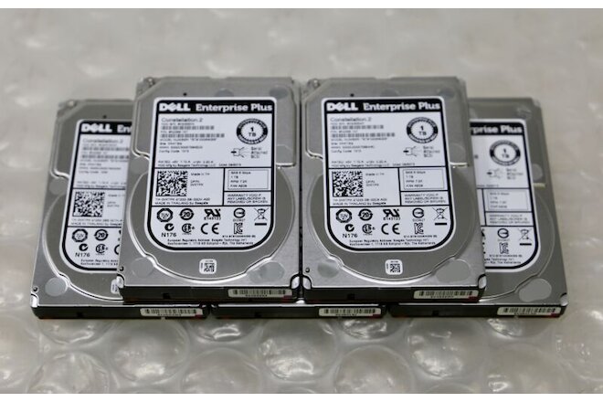 (Lot of 5) DELL ST91000640SS - (9RZ268-157) 1TB 2.5" 7.2K 6Gbps SAS Hard Drives